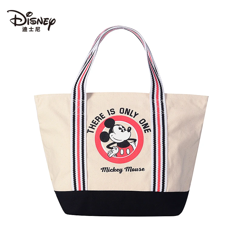 Disney Mummy Холщовая Сумка-тоут с Микки и Минни, сумка на плечо для женщин, детские сумки для подгузников, настоящая сумка для путешествий с изображением животных для девочек Диснея