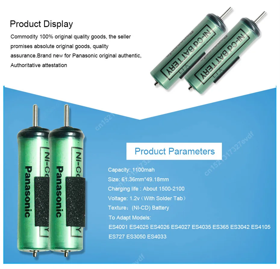 Panasonic Ni-CD акумулярорных батарей электробритва ES4001 ES4025 ES4035 ES365 ES3042 ES4027 ES4105 ES727 ES3050