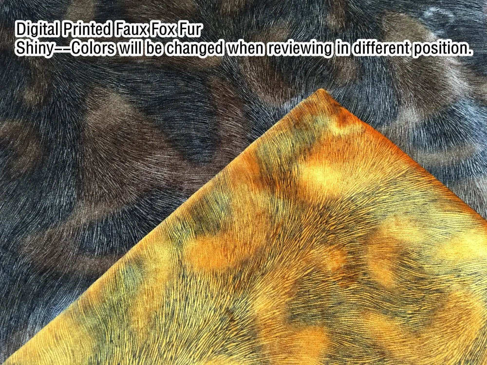 Искусственный Лисий Мех животных цифровые печатные бархат Чехлы для подушек