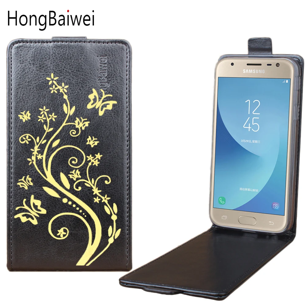 Для Samsung J530F чехол Вертикальная задняя крышка Роскошный кожаный для версии ЕС Galaxy