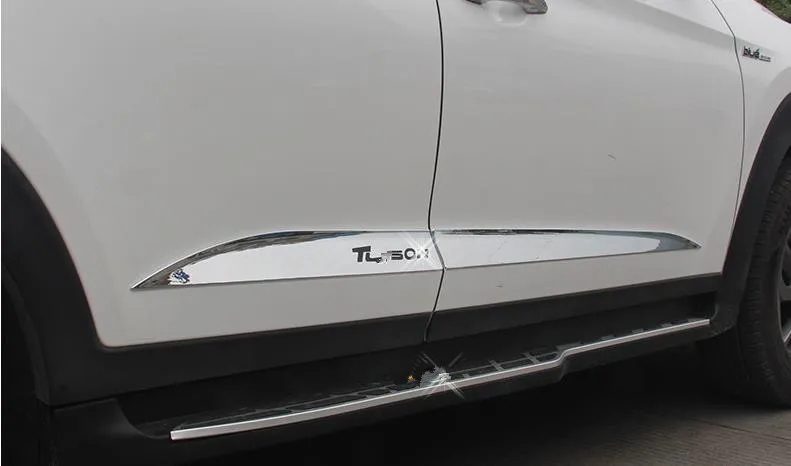 Стайлинг автомобиля хромированная боковая подкладка корпус молдинг отделка