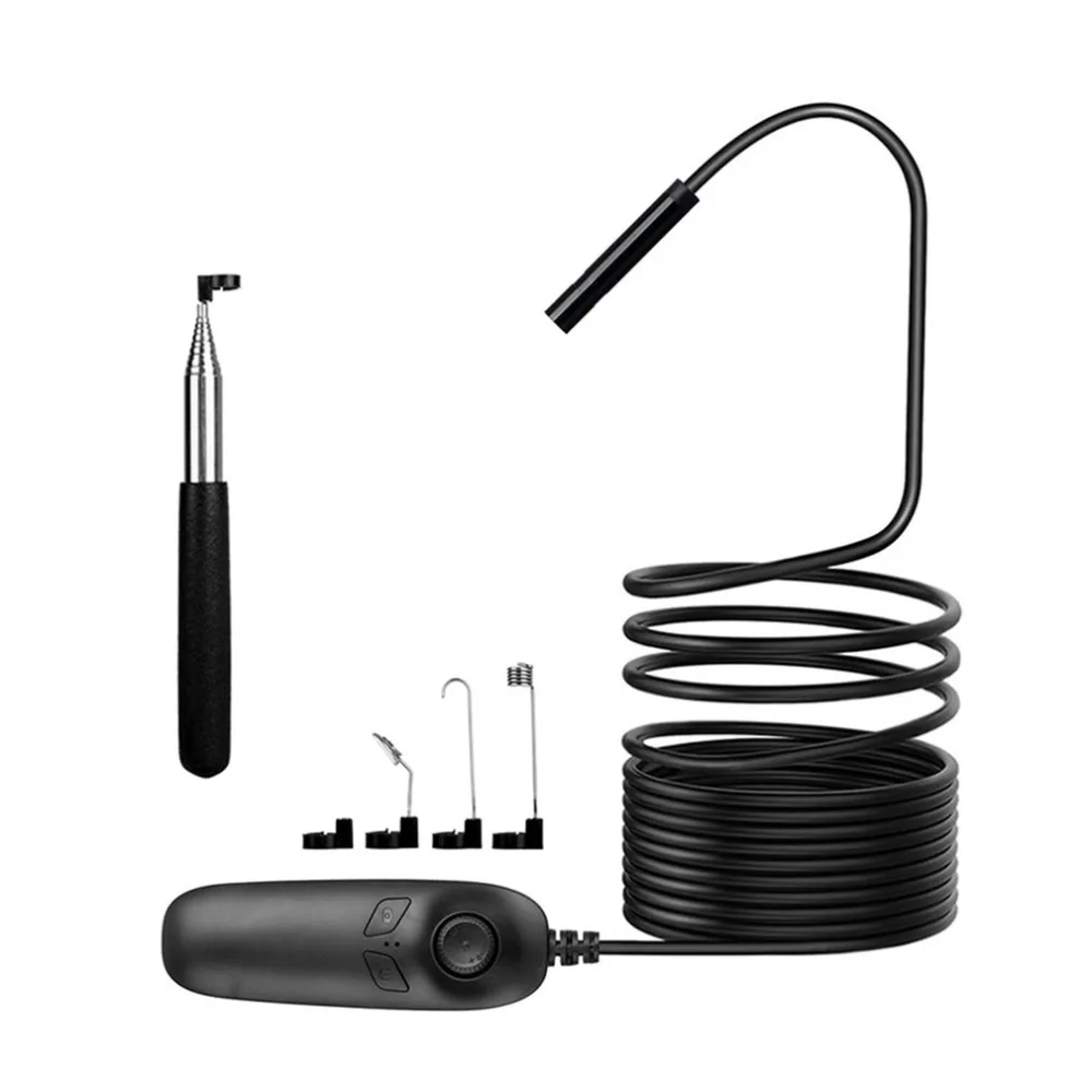 Эндоскоп 1200 P WiFi Borescope Инспекционная камера 2 0 мегапикселей полужесткая HD змея для