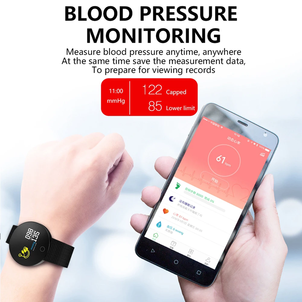 ZUCOOR Смарт Браслет Пульс монитор Cardiaco умный кольцо пульсометр браслет Браслеты