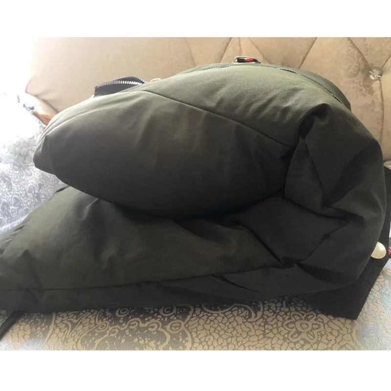 Новые Длинные парки женские с воротником из натурального меха енота 2018 зимняя