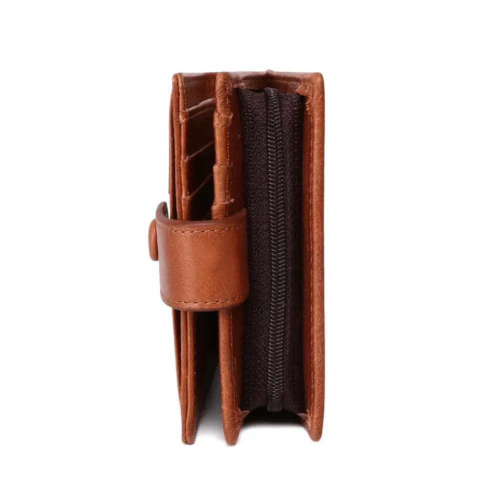 Мужской короткий клатч из натуральной воловьей кожи два сложения кошельки для