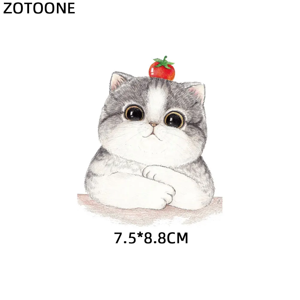 ZOTOONE Cute Cat Patches Flamingo Iron on Transfers for Clothes T-shirt Heat Transfer Animal Sticker DIY Accessory Appliques F1 | Дом и сад