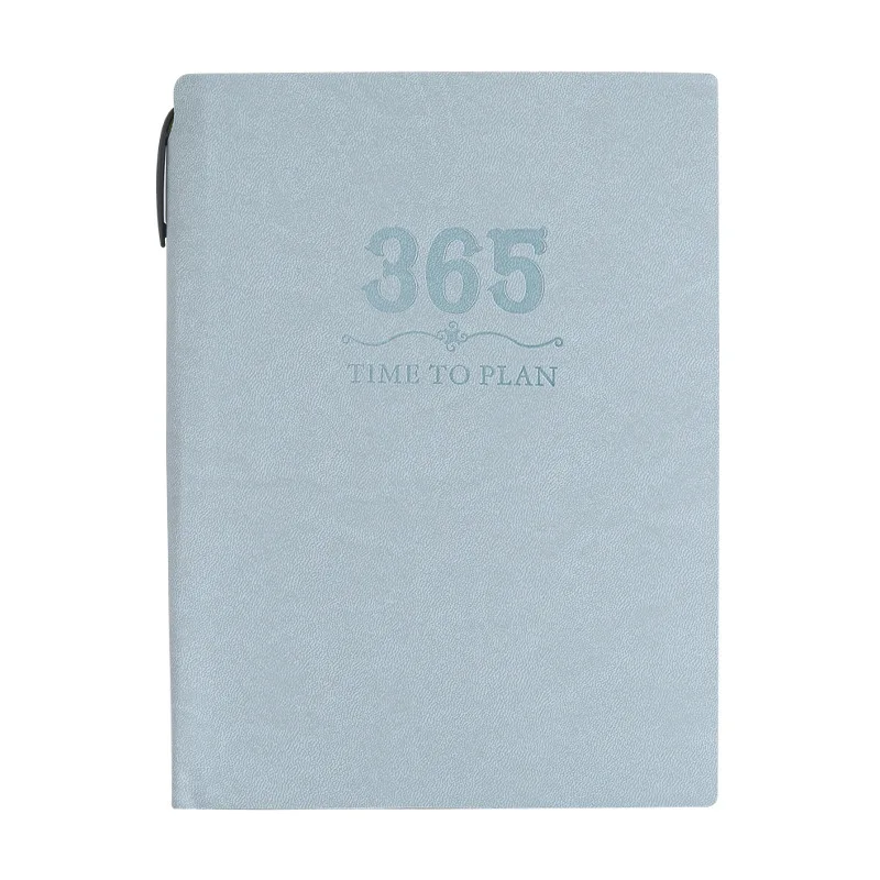

365 Days Personal Diary Monthly Weekly Planner with Index Sticker Leather Notebook A5 Paper Diary Notepad Schedule Stationery