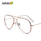 JackJad Новые Модные Винтажные классические простые очки в авиационном стиле фирменный дизайн золотистые металлические камуфляжные очки оправа Oculos De Grau
