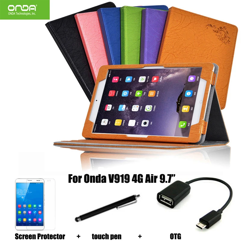 Защитная Оболочка/Кожи защитный Кожаный Case Для Onda V919 4 Г Воздуха Tablet PC покоя case 9.7