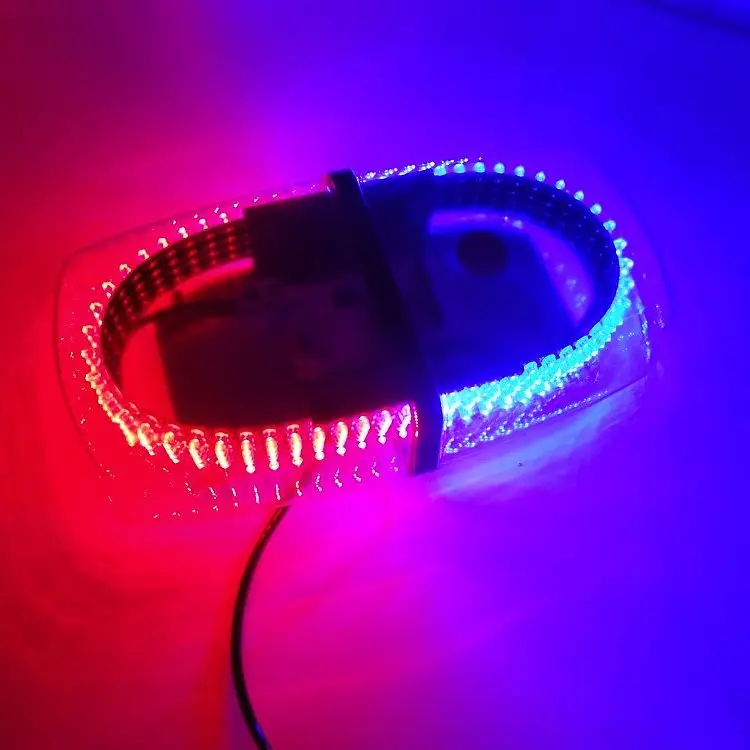 12V 240 светодиодный на крыше автомобиля Mini strobe светильник правоохранительных органов транспортного средства аварийного опасности Предупреждение светильник Маяк безопасности мигающий свет лампы