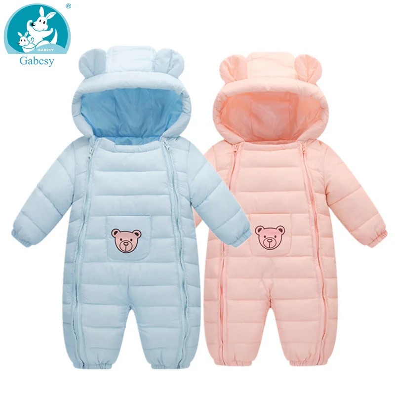 2020 new Winter Baby jumpsuit rompers girl Snow Wear Thick Warm Clothes Newborn Kids Infantil Hooded Outwear Boys Girls Clothing | Детская