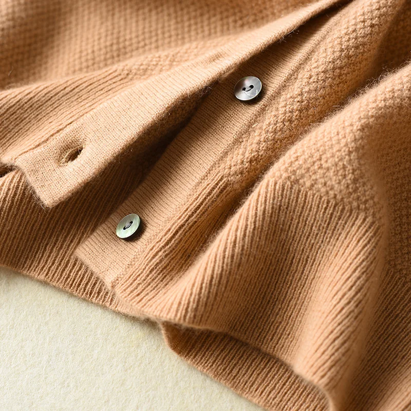 Женские кардиганы Vneck, кашемир и шерсть, вязаные свитера, женские модные куртки, корейский стиль, высокое качество, женская одежда