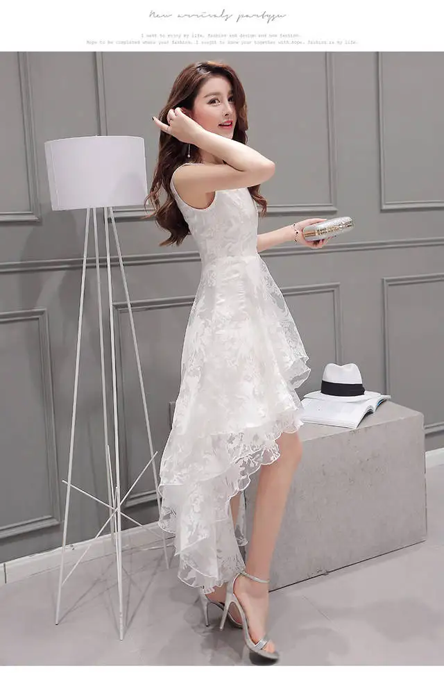 

New Women Casual Basic Summer Sexy Organza Dress Irregular Sundress Sleeveless Plus Size