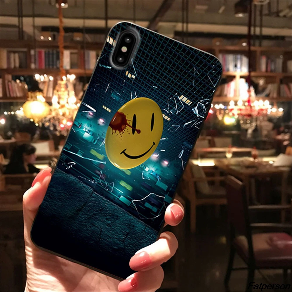 US TV Watchmen для Samsung s8 s9 s10plus S7 Edge черный мягкий силиконовый чехол iPhone XR X XS MAX 5S 6s 7 8plus |