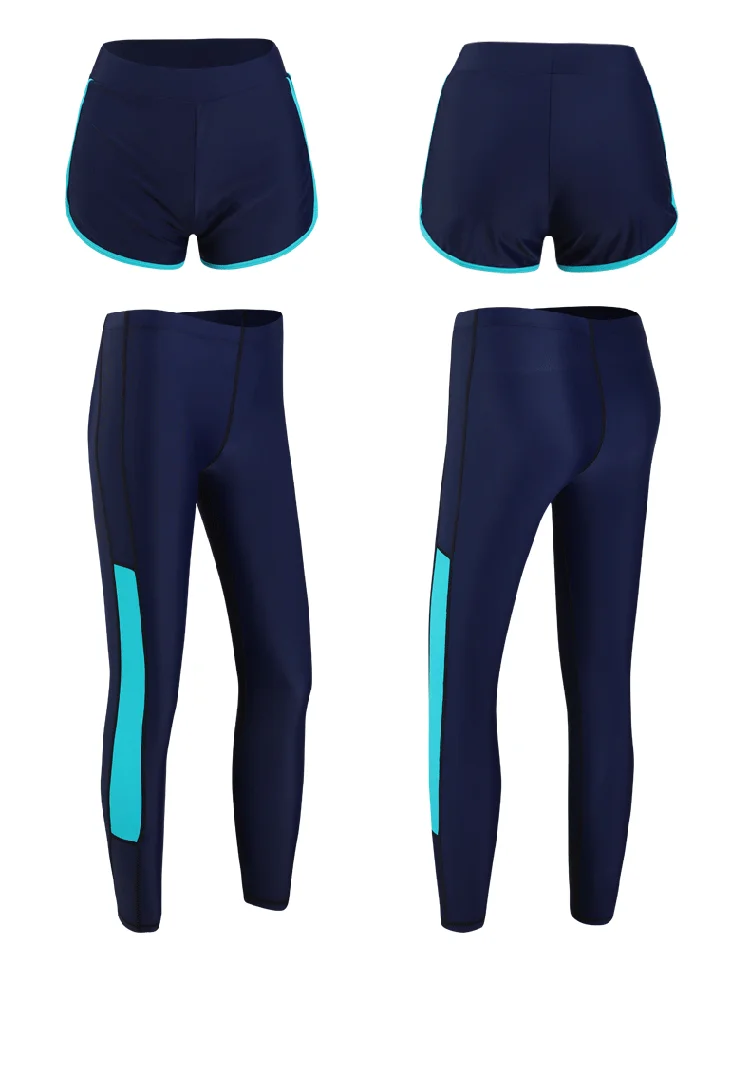 Swimwear Women's Swim Fitness Rush Guard Outdoor Sports Swimming Diving Surfing 5-Piece Set Long Sleeve Leggings Shorts Bikini