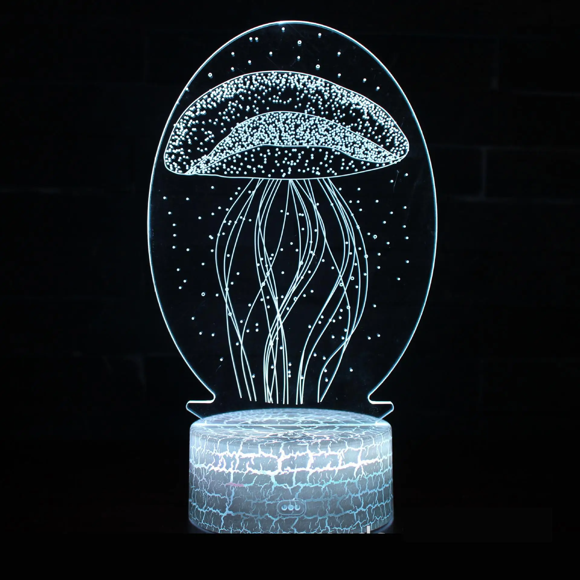 Jellyfish 3d лампа креативный сенсорный светодиодный визуальный подарок ночник Рождественские украшения подарок для ребенка светодиодный ночник