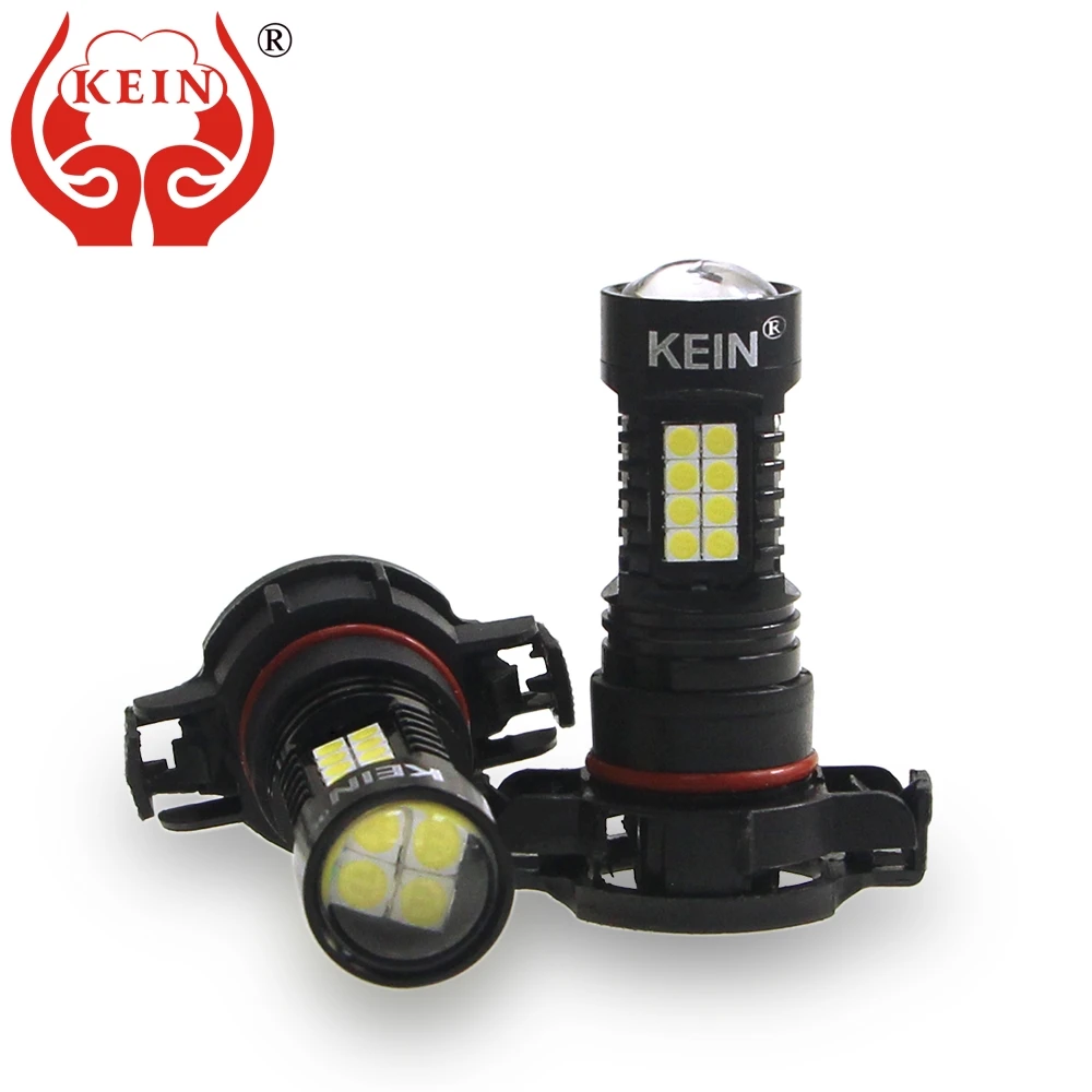 KEIN 2 шт. h16 светодиодные противотуманные фары 3030 36SMD HD линзы для авто DRL внешние