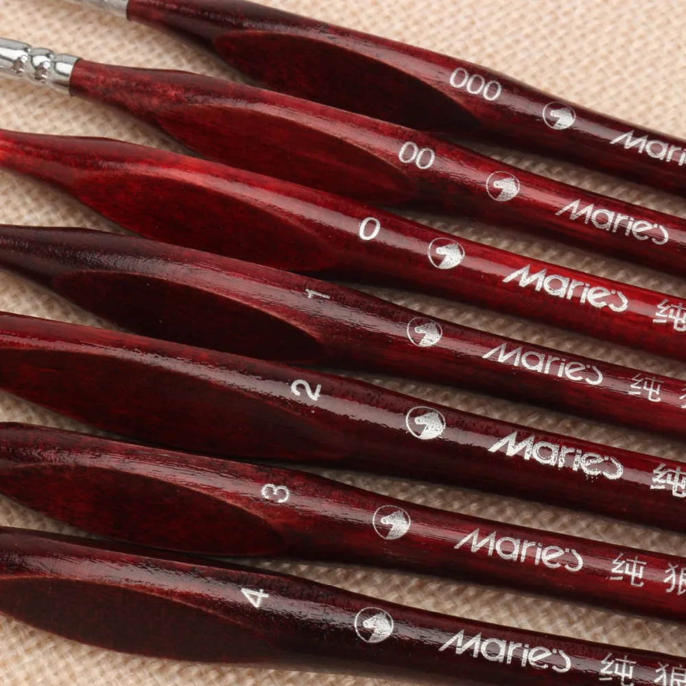 7 шт. набор профессиональных кистей для раскрашивания волос из соболя