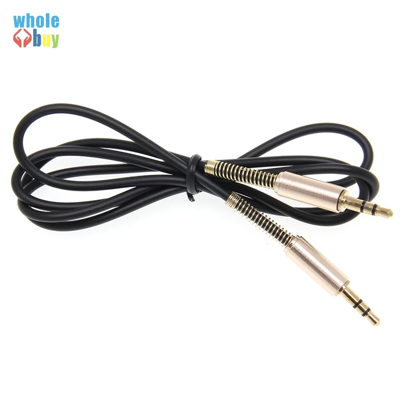 3.5MM Audio Cable 3.5 Male to Jack AUX Headphone Speaker For iPhone Car Cord Spring 300pcs/lot | Электроника