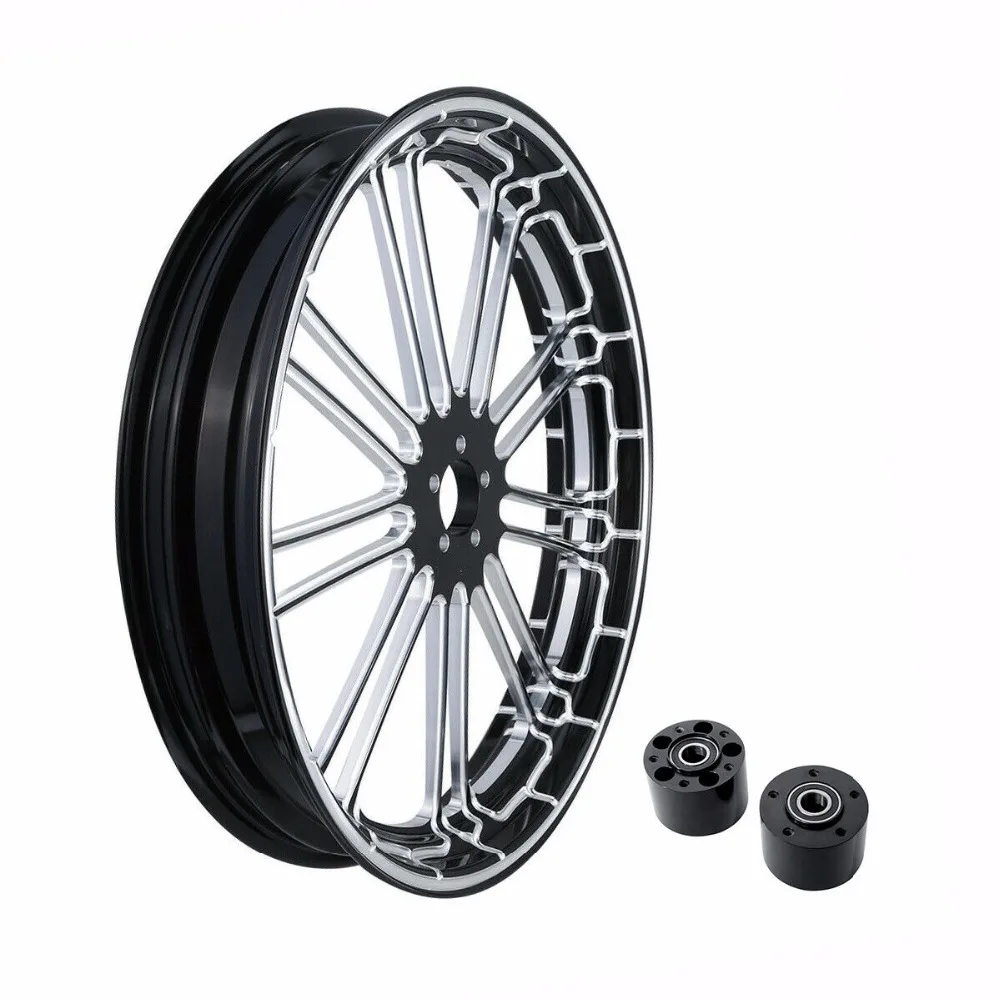 Мотоцикл 2" CNC передний обод колеса концентратор с двойным диском для Harley Touring Road King Road Street скользящий Electra Glide 2008