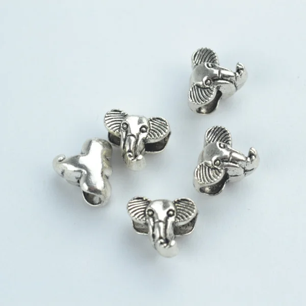 Бусины из тибетского серебра 15 шт. подвески в виде слона металлические бусины