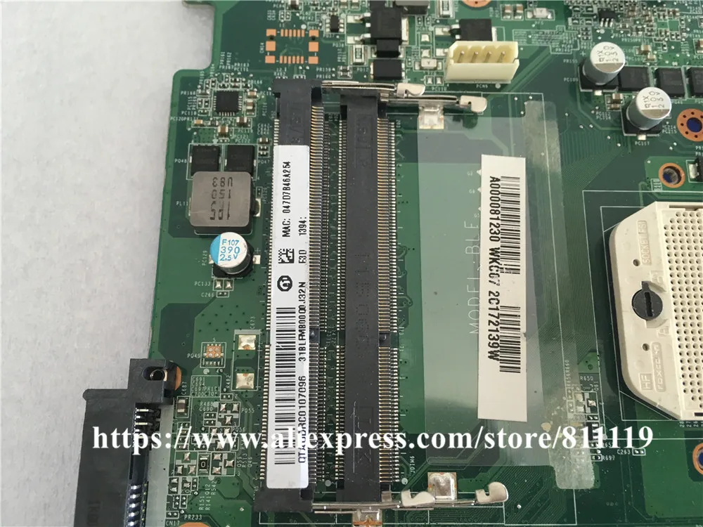 Материнская плата DA0BLFMB6E0 для ноутбука Toshiba Satellite L755D L750D A000081230 материнская DDR3