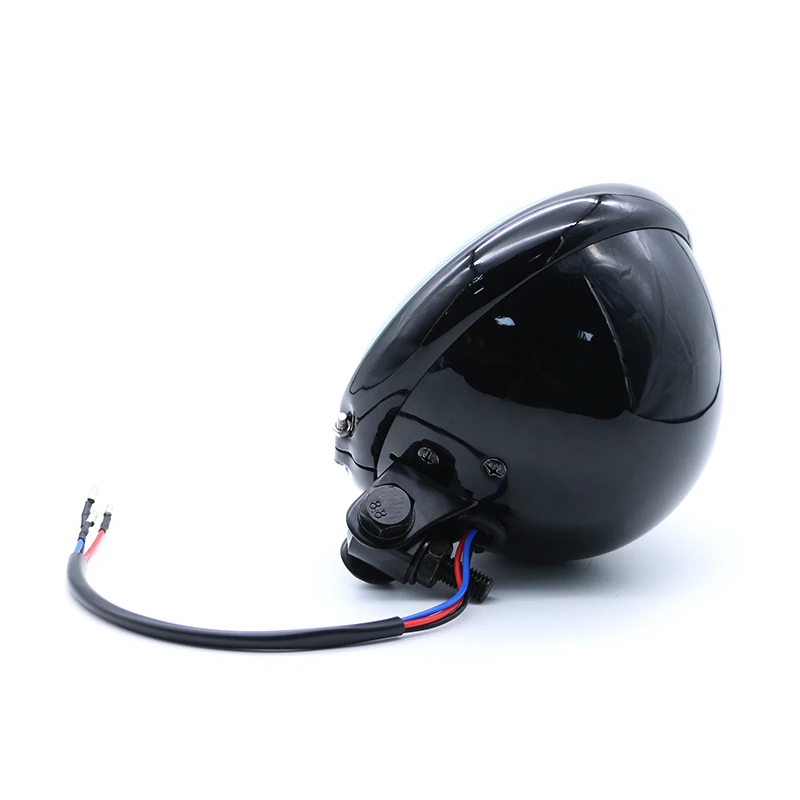 Хромированный мотоциклетный Головной фонарь H4 дальний/ближний свет лампа в