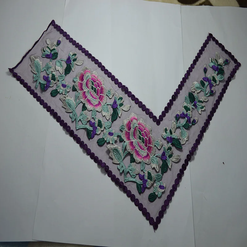 (1 шт./лот) Китайский древний костюм воротник вышитый Полиэстер Кружевной