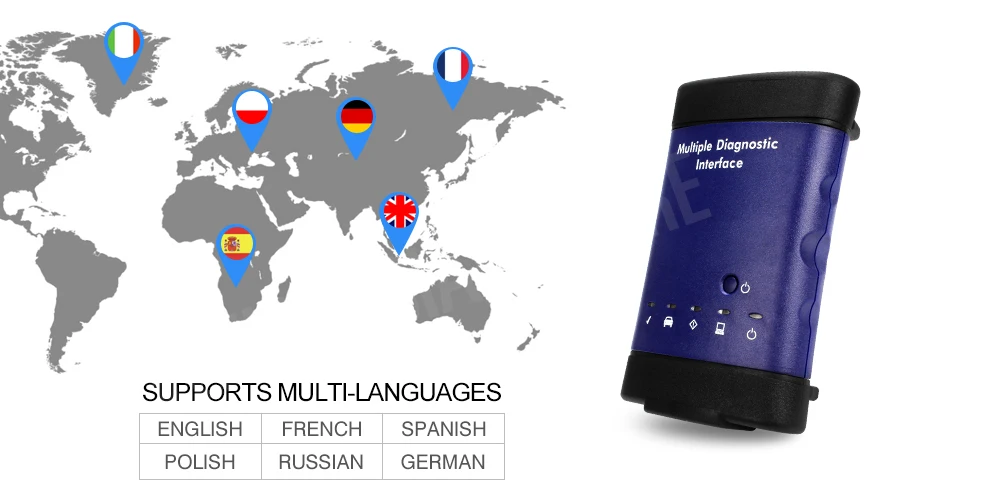 Новейший для GM MDI множественный диагностический интерфейс для GM MDI wifi многоязычный для GM MDI сканер