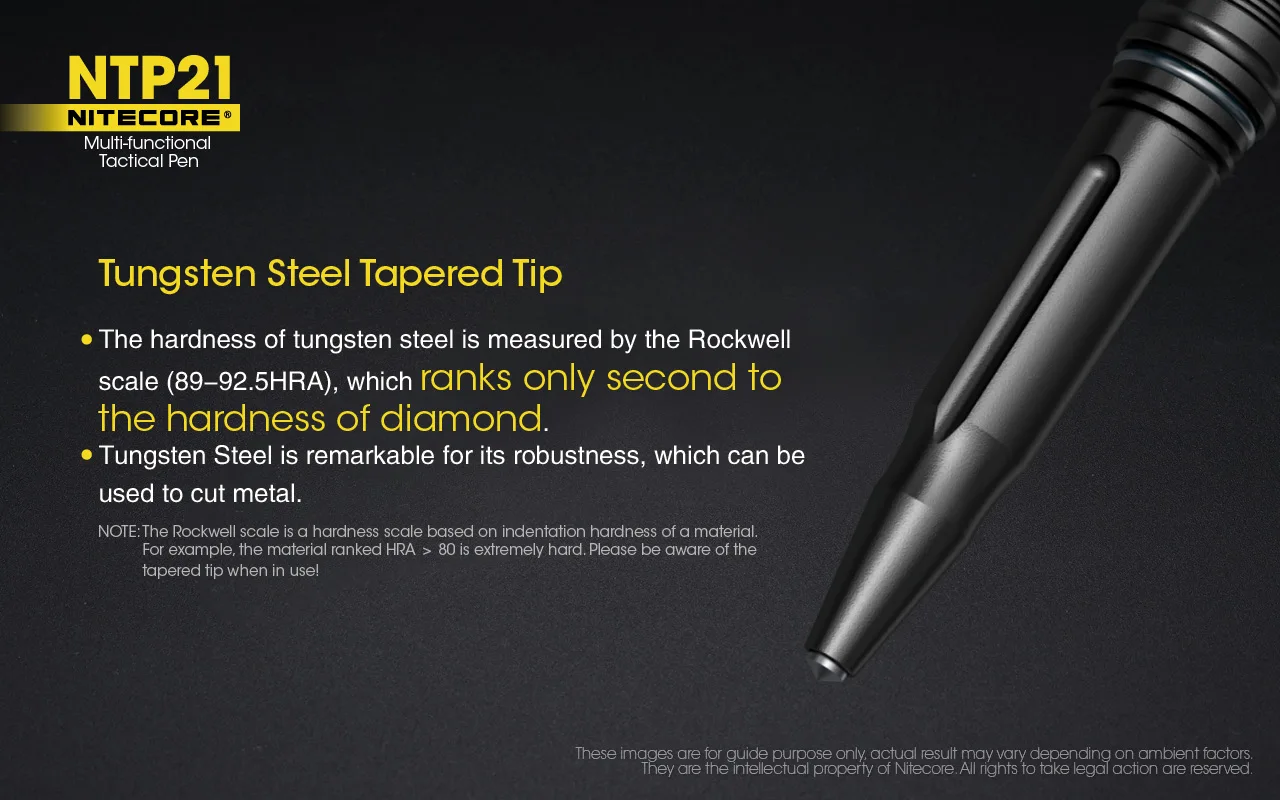 NITECORE NTP21 тактическая ручка многофункциональная Защитная ручка корпус из алюминиевого сплава с вольфрамовой головкой для стеклянного выключателя самозащиты