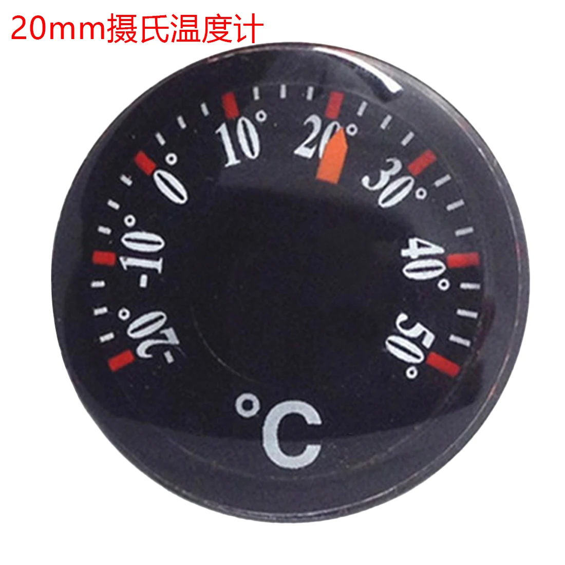 20mm 1PCS-20-50C Diameter 15/20/25/27mm Plastic Round Mini Thermometer Mini Circular Celsius - Цвет: 20mm