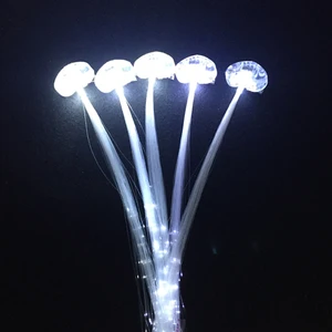 led party wedding decoration white led hair clip light emitting fiber optic wire hairpin luminous silk braids styling 100pcs free global shipping