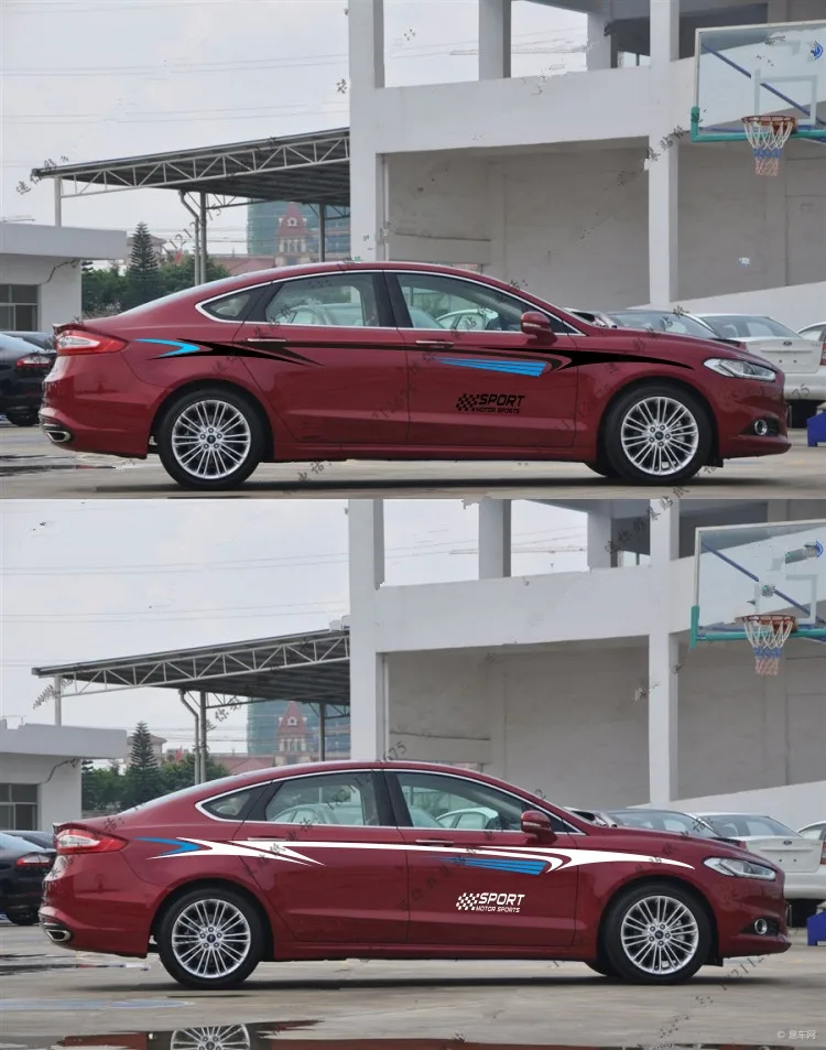 Универсальная спортивная версия на заказ цветные наклейки для кузова автомобиля
