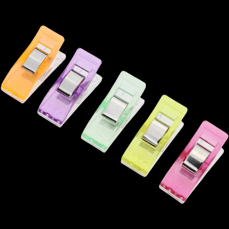 20PCS plastic clip Пластиковые зажимы для шитья, 20 шт., прозрачные, для шитья, для одеяла, для переплета, пластиковые зажимы, зажимы для упаковки, замечательные пластиковые зажимы - Цвет: 20PCS plastic clip