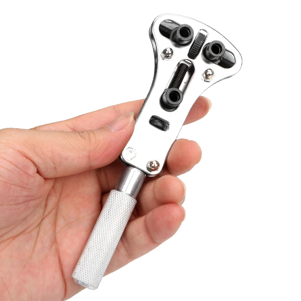 DIYWORK Watch Repair Tool Simple To Use Repair Wrench Pins Replaceable Adjustable Watch Back Case Opener Screw Disassembly