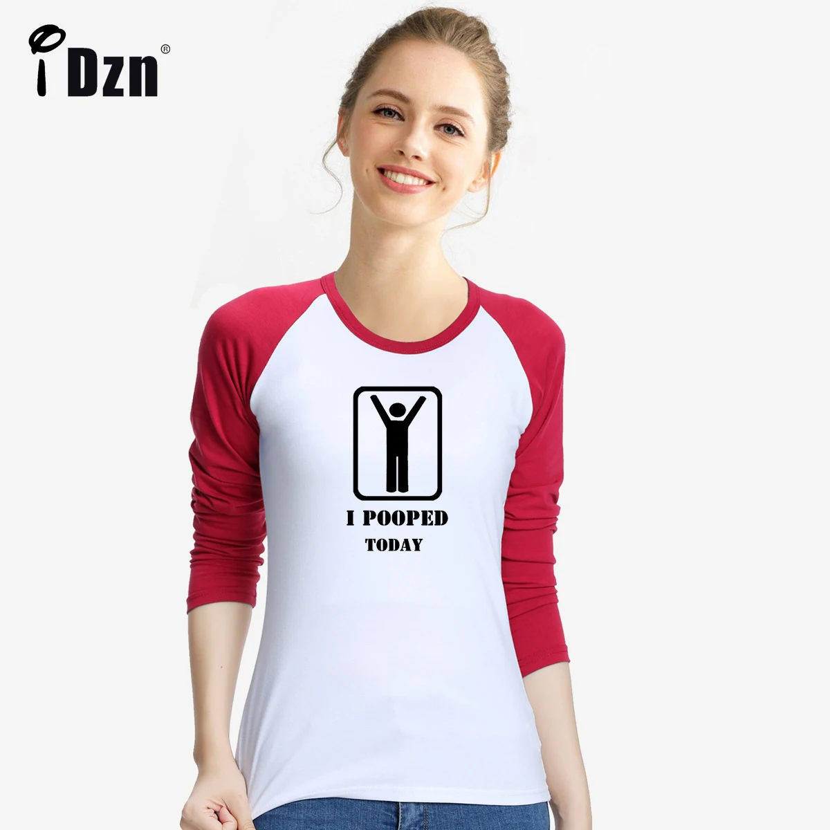 Женская футболка с длинным рукавом забавная проблема Наслаждайтесь жизнью едим