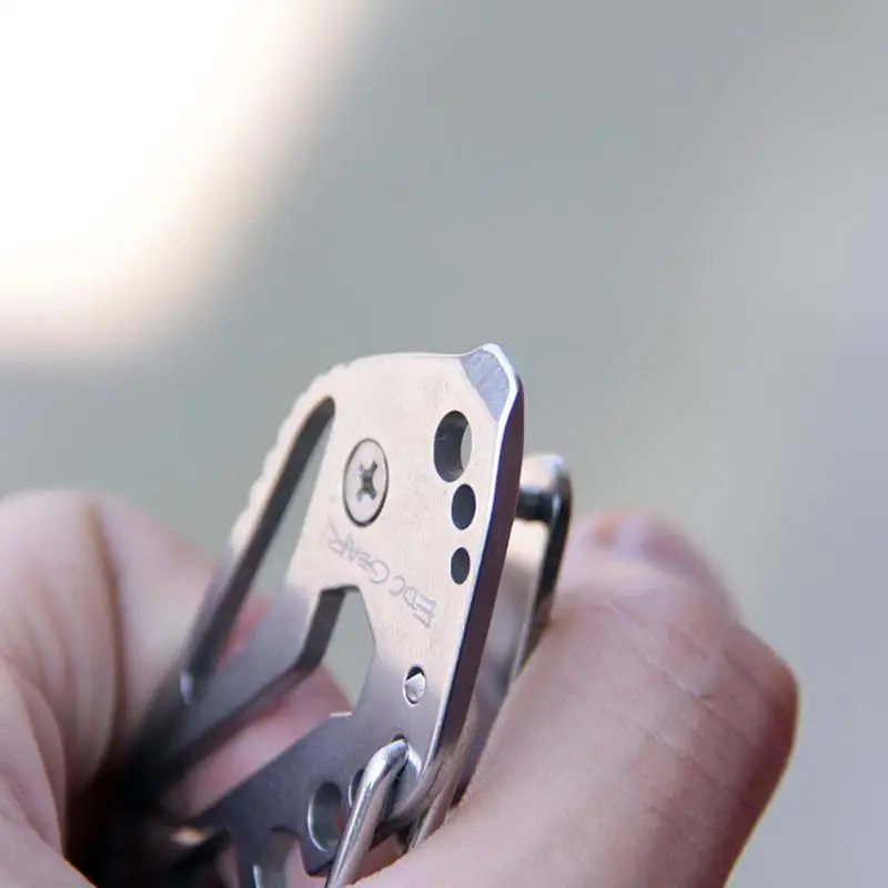 New Survival Camping Hiking Rescue Gear Fashion Metal Multi-Tool Carabiner Keychain Stainless steel Key Holder | Украшения и