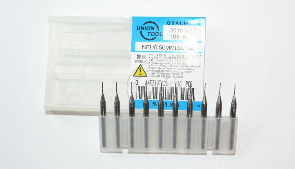 3,175 мм(1/8 '')* 0,5 мм, 20 шт./кор., CNC PCB бит, микро ПХД доска Концевая мельница, CNC машина кукуруза бит, плавное удаление чипа