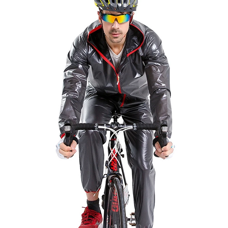 Разделенный дождевик ультра тонкая кожа Костюмы| |