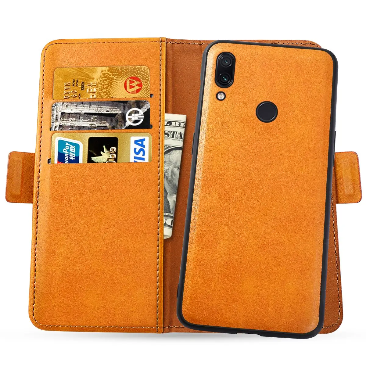 Съемный 2 в 1 винтажный Чехол-кошелек для Xiaomi Redmi Note 7, чехол из искусственной кожи, откидной Чехол с подставкой и отделением для карт, чехол с магнитным креплением на транспортном средстве