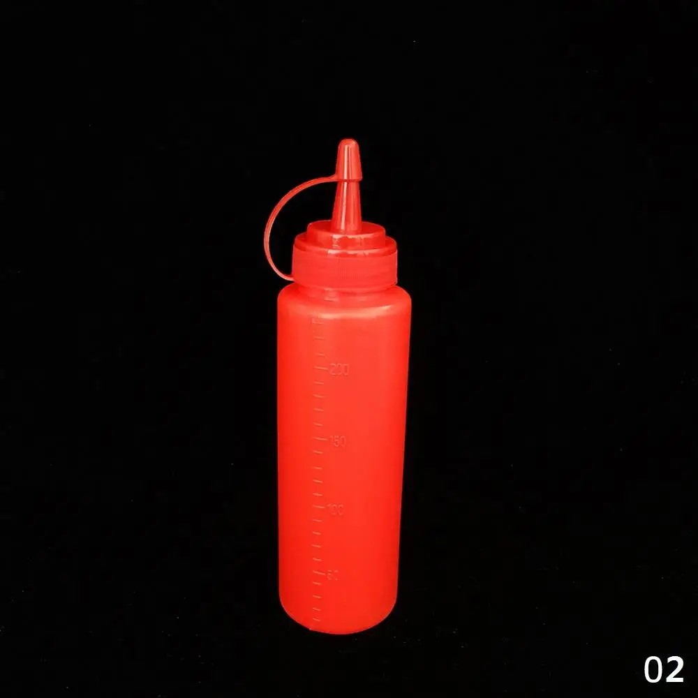 8oz-Red Приправа бутылки-тюбики соус шприц бутылка с поворотным на Кепки крышками кетчуп горчичный майонез горячие соусы бутылки масла Кухня гаджет - Цвет: 8oz-Red