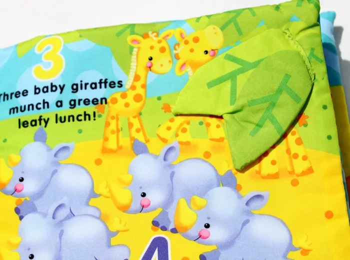 1 шт. Fisher Baby animals книга для счета номер от 1 до 10 первая книга для малышей обучающая Когнитивная обучающая игрушка низкая цена