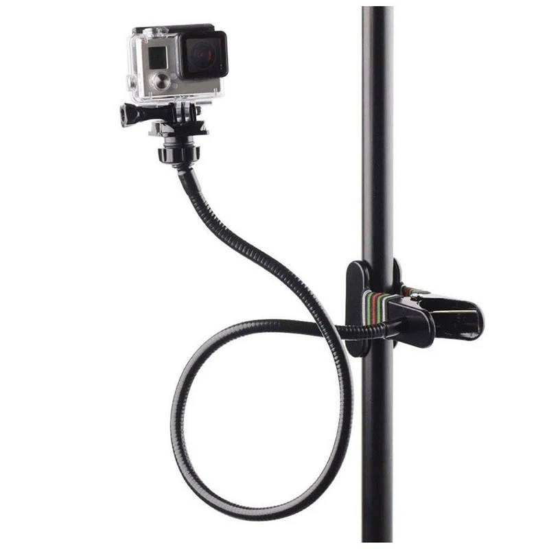 Регулируемый зажим с удлинителем гусиная шея 68 см гибкий для Gopro Hero 7 6 5 4 3 SJCAM SJ4000