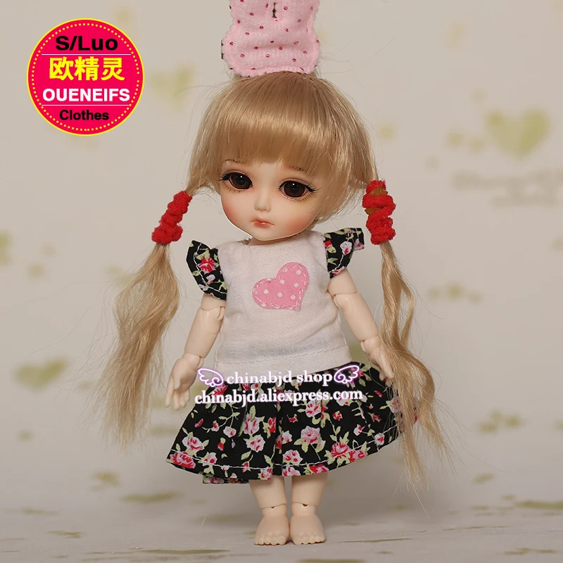 Одежда для куклы BJD SD 1/8 Летнее цветочное платье в форме сердца латти напи BTW тело