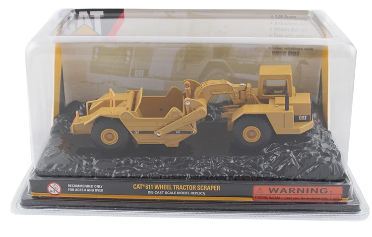 CAT 1:64 611 колесный трактор скребок бутик Инженерная машинка из сплава игрушки для