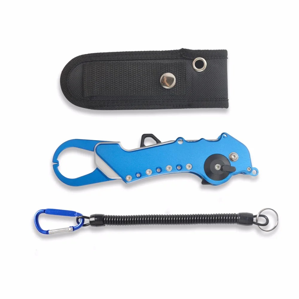 Складное алюминиевое Рыболовный Инструмент Захват для рыбы губ зажимные