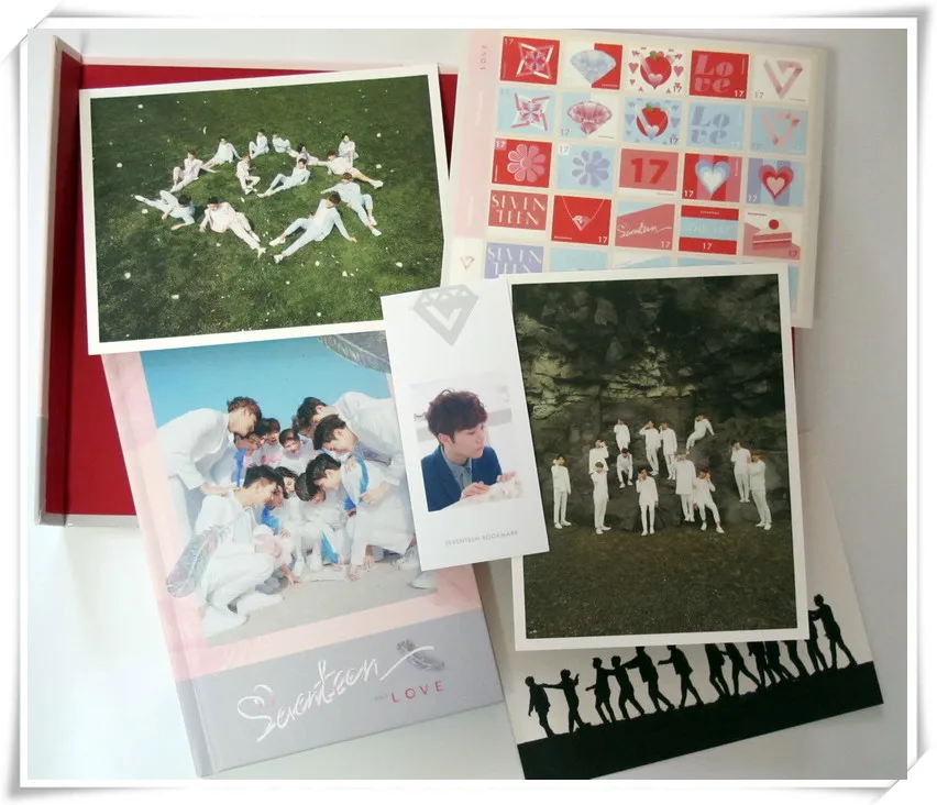 Seventeen autographed подписанный 2016 первый альбом первая любовь и письмо CD Love version 05