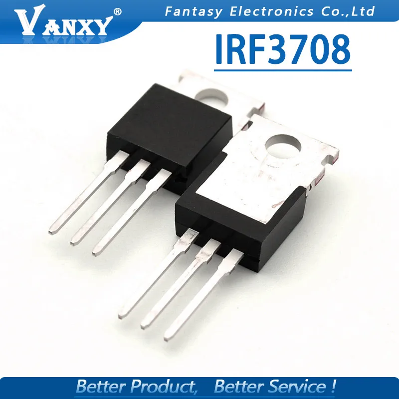 10 шт. IRF3708 TO 220 IRF3708PBF TO220 30 в 62A новый оригинальный|Интегральные схемы| |