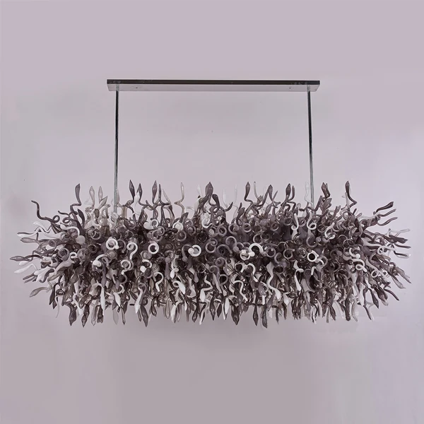 

New Arrival Pretty Murano Glass Art Pendant Light Hotel Office LED Blown Glass Art Lighting Fixtures