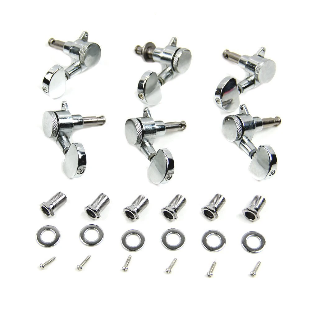 

2pcs Silver Chrome Locking Guitar Tuners Pegs tuning Machine Heads 3R3L Guitar